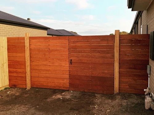 Merbau fence